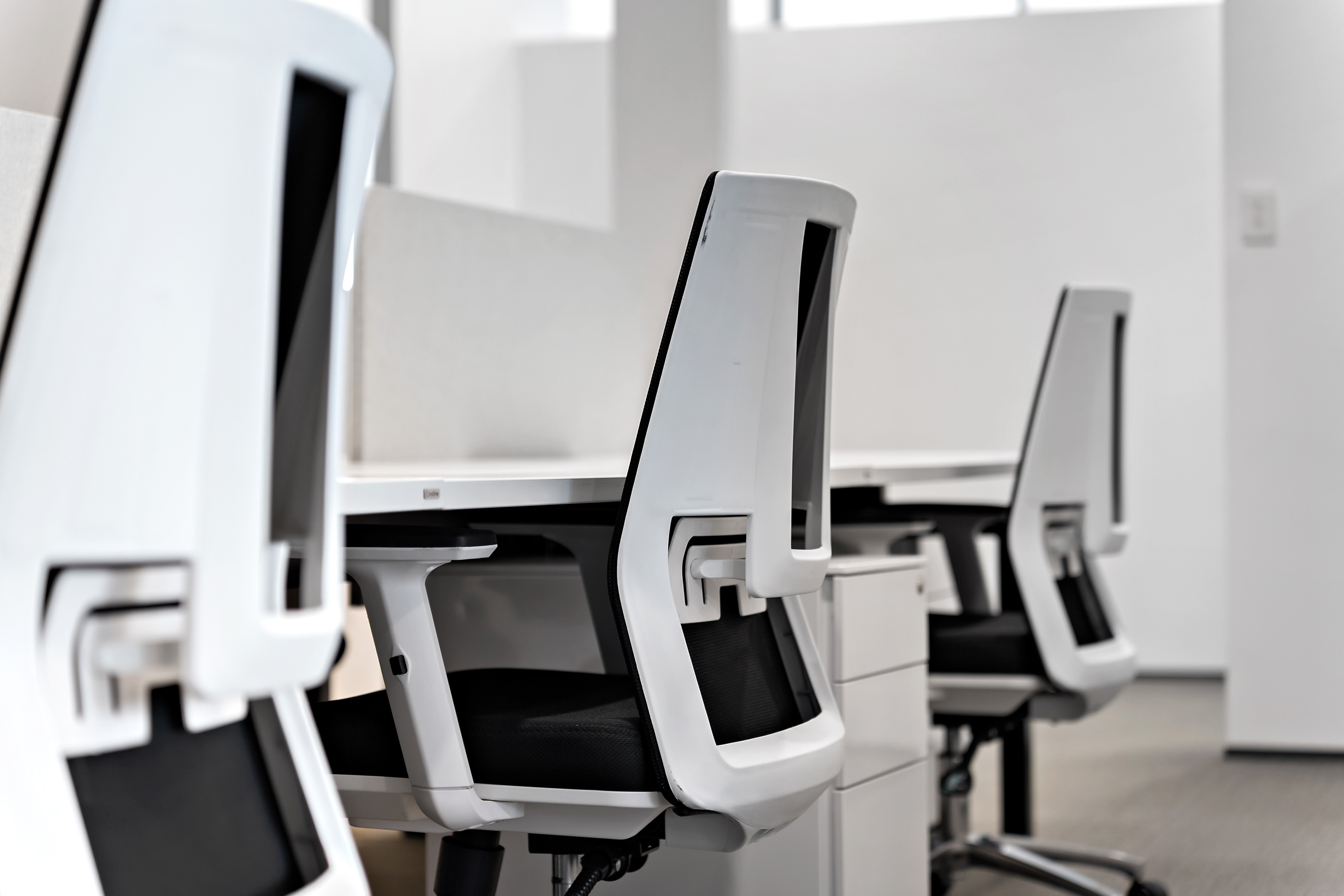 Thinkspace Botany ergonomic white office chairs