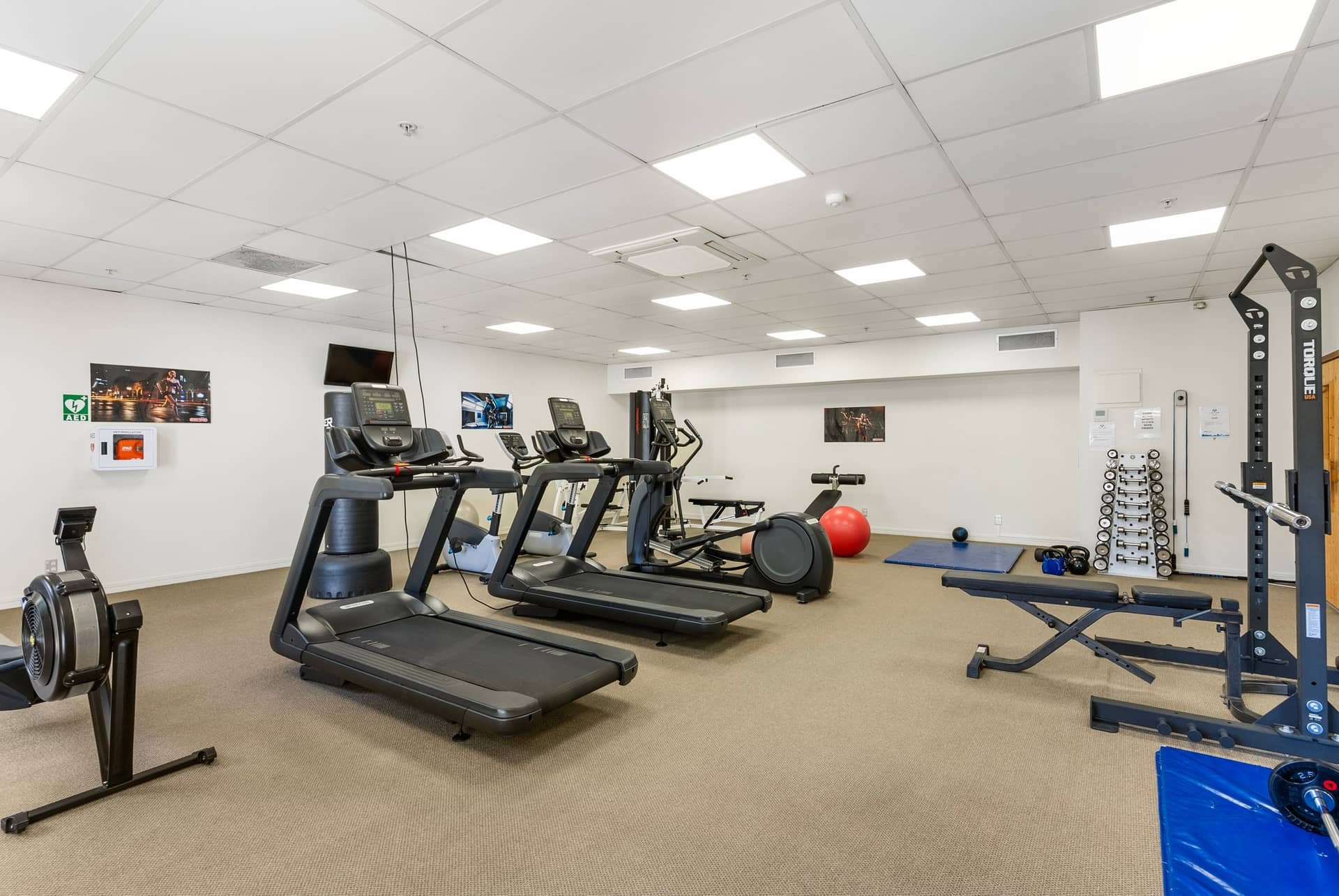 Thinkspace Downtown on-site gym facility